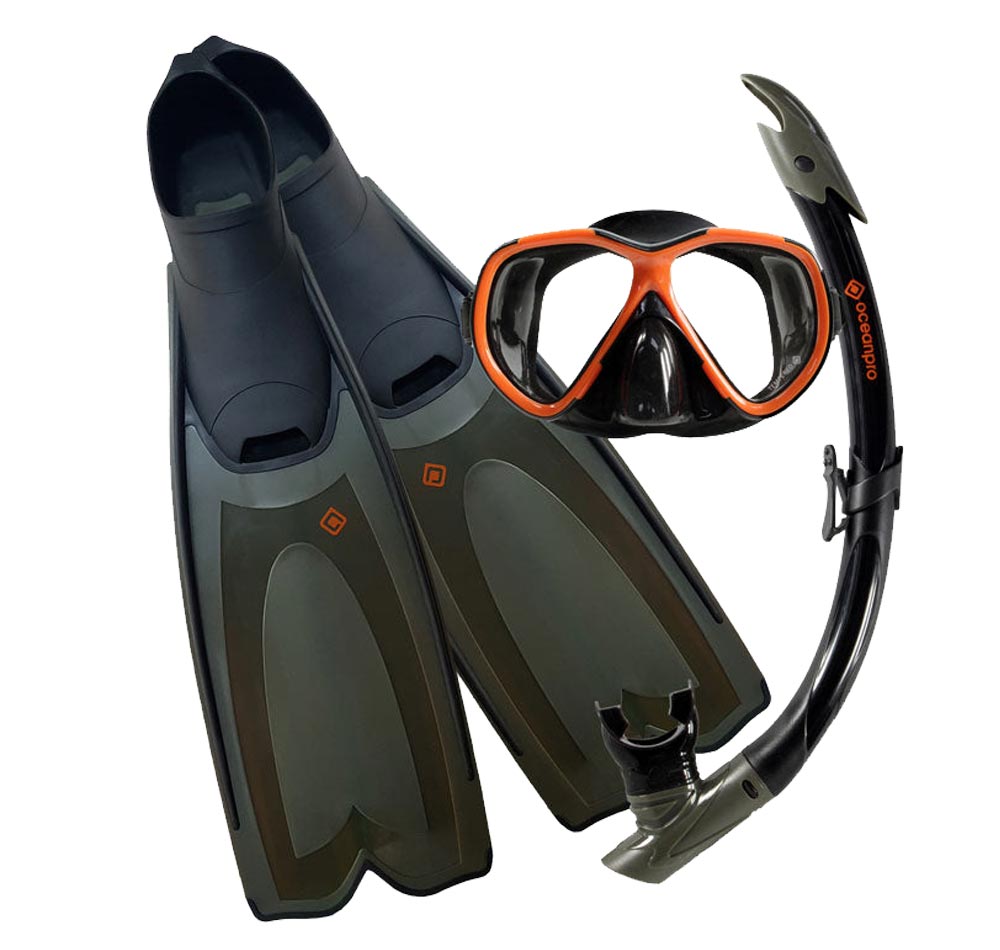 Oceanpro Bondi MSF Set Orange, Kids Diving Gear