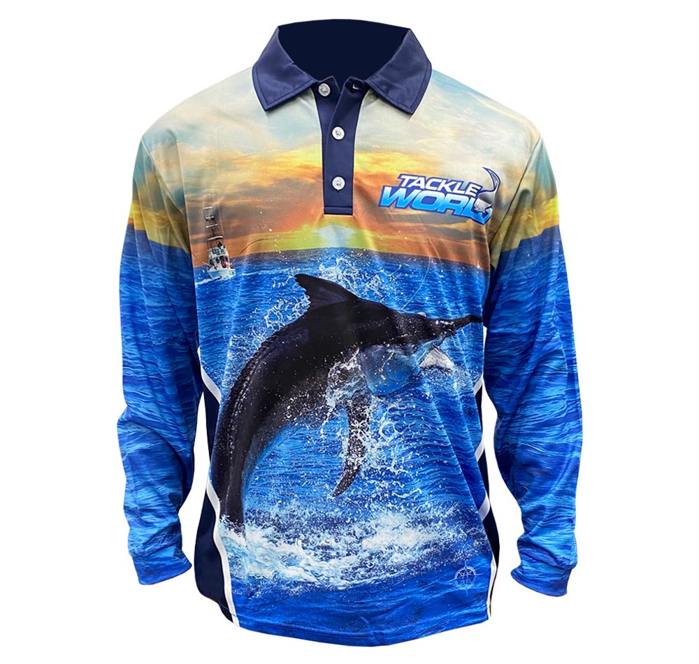 Samaki Saltwater Barra Long Sleeve Adult Fishing Shirt Size XL