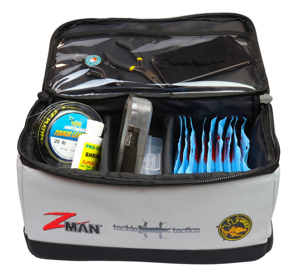 Medium Jarvis Walker Soft Sided Tackle Bag with 2 Lure Trays - Fishing Lure  Bag