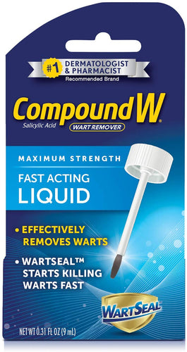 Compound W Maximum Strength Fast Acting Gel Wart Remover, 0.25 oz