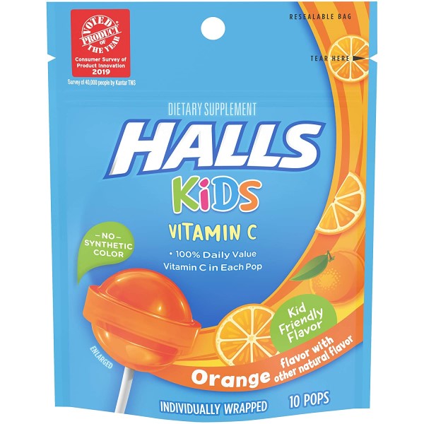 Halls® Kids Vitamin C Lollipops 10ct.