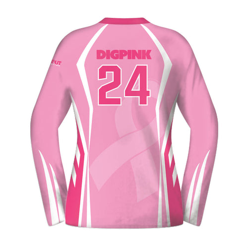 Official Dig Pink® Long Sleeve Sublimated Jerseys