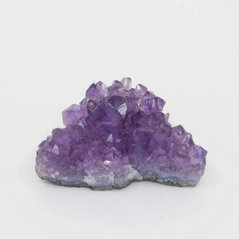 Druse stone single color purple in detail