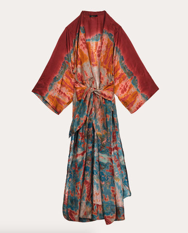 Tie-dye bruiloft kimono