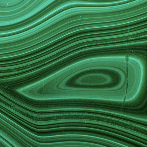 Malachite stone in green detail