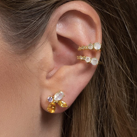 Gold ear piercing by LAVANI Jewels