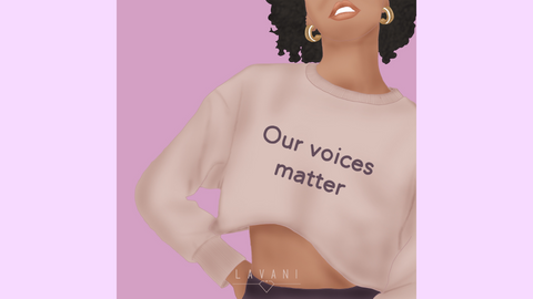 Our Voices Matters. Vrouwendag. Lavani Juwelen