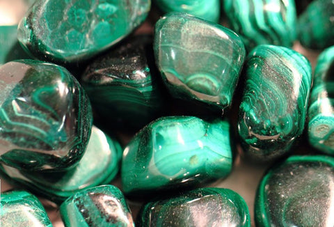 Green Malachite stone of the Taurus zodiac sign