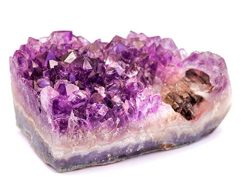 Amethyst natural stone from which Lavani's jewelry is made