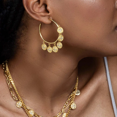 Hoop earrings made with Gold Vermeil