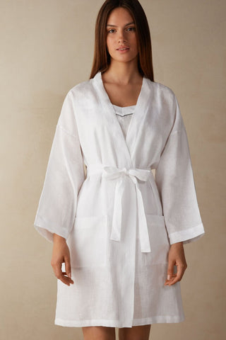 Intimissimi white linen robe