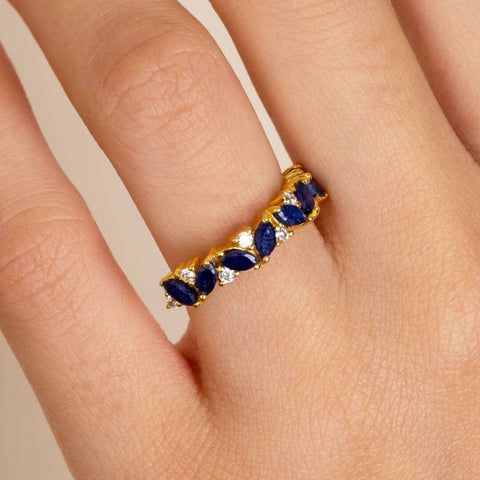 Ring which is made of Sapphire gemstone