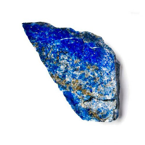 Lapis lazuli blue and golden stone