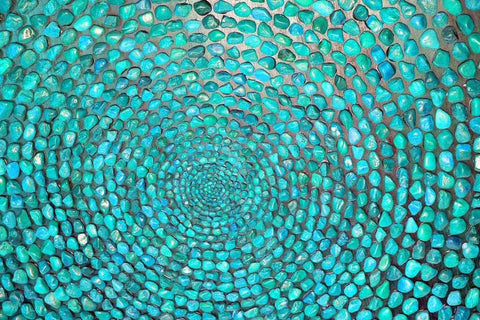 Turquoise stone Intense color and texture