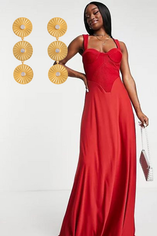 Passion red dress for college graduation