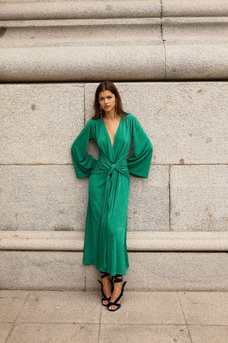 Claw The Label smaragdgroene jurk