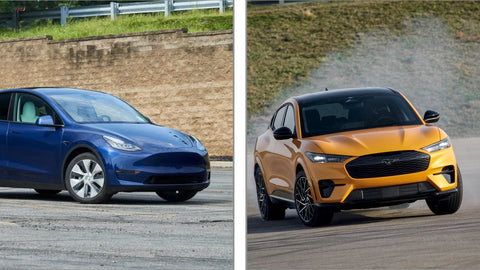 The Tesla Model Y vs. the Ford Mustang Mach-E