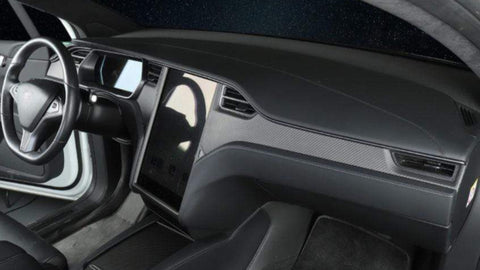 Original Tesla Model S 2014-2020 Carbon Fiber Interior Dash Kit - Matte Finish