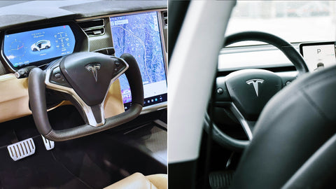 Steering Wheels: Model S vs. Model 3