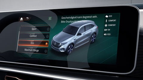 mercedes benz eqc eq driving modes