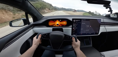 tesla model x plaid 0-60 mph launch