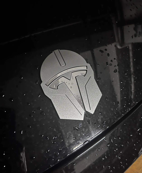 Tesla T Raised Emblem Badge Kit Set vorne hinten und Lenkrad für Model 3