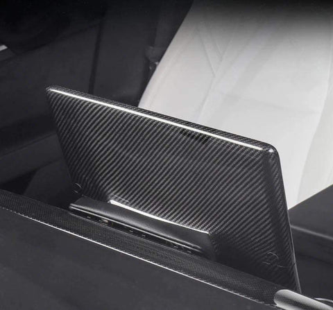 Matte Carbon Screen Rear Cover for Tesla Model 3