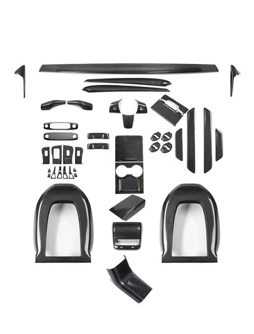 Tesla Model Y Gloss (2021-2023) Ultimate Genuine Carbon Fiber Bundle Kit