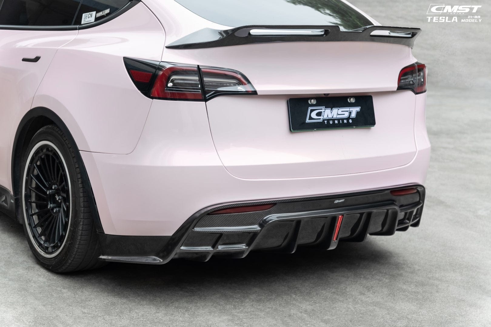 Carbon Fiber Diffuser V5 For Tesla Model Y