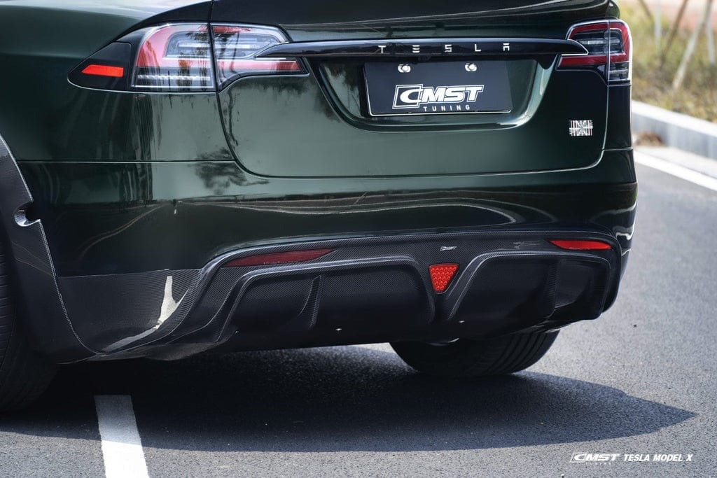 Carbon Fiber Rear Diffuser For Tesla Model X