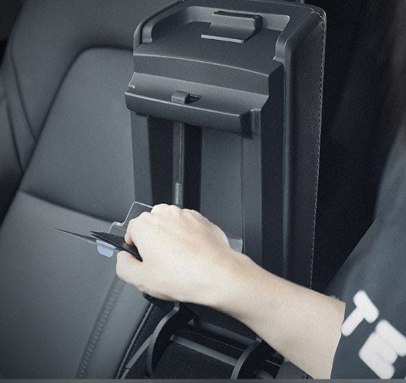 Armrest Internal Magnetic Storage Box For Tesla 