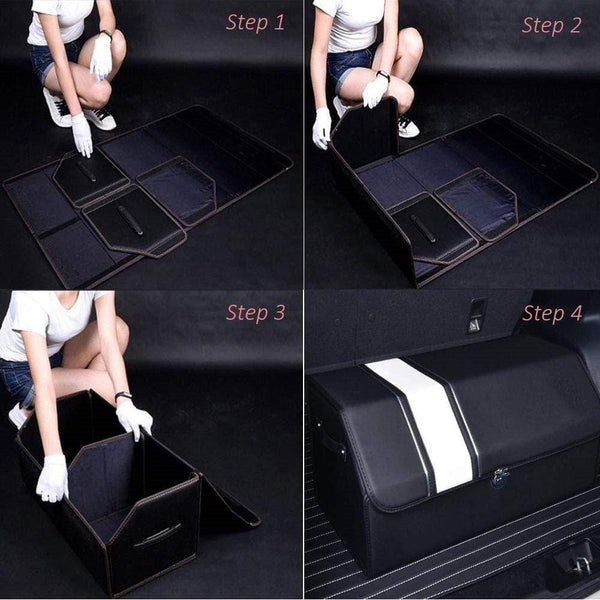 Universal Car LOGO Leather Trunk Organizer Box, ✨Are you still worrying  about the mess in the car? ✨🚗Do you want to have more storage space?🚗  🏃‍♂✨Look here👉👉 By Sweetysandp