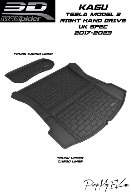 Drivn 3D Customised Car Floor Mat for Maruti Wagon R - Black (Set