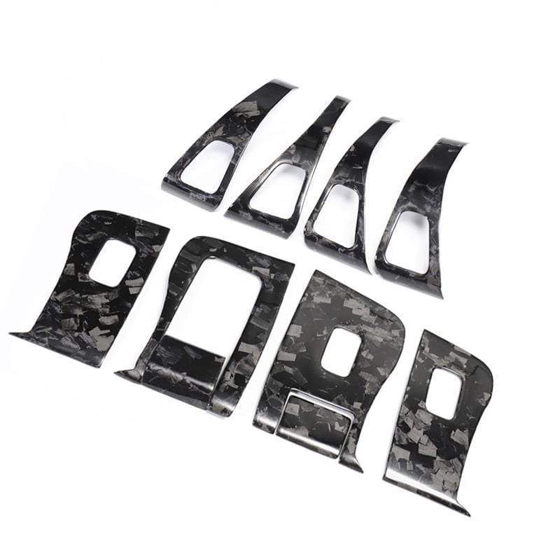 CARBON CAR WINDOW SWITCH COVERS