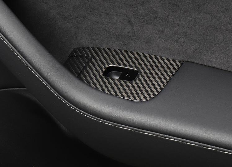 Carbon Fiber Window Switch Covers for Tesla