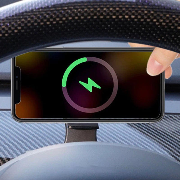 Lenkrad-Handyhalter mit kabelloser Aufladung für Tesla Model 3 2017-2023