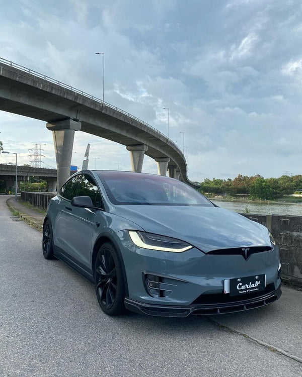 Obere Valenzen aus echtem CMST-Carbon für Tesla Model X 2017–2021