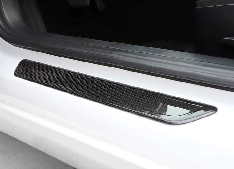 Carbon Fiber Door Sill Protector Scuff Plates