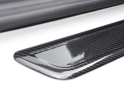 4pcs Carbon Fiber Car Door Plate Sill Scuff Cover Anti Scratch