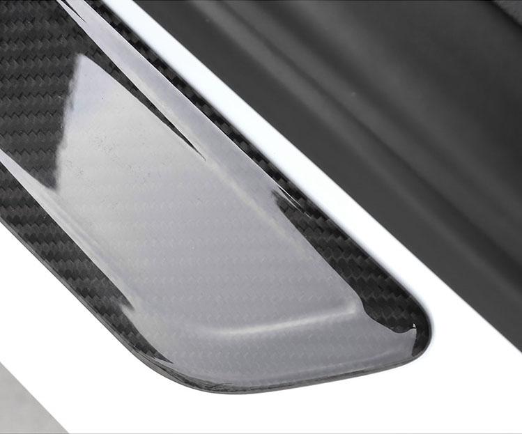 Carbon Fiber Door Sill Protector Scuff Plates