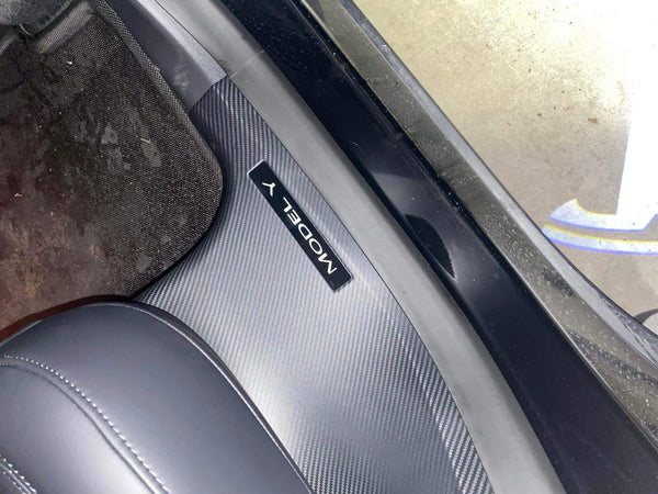 Einstiegsleisten für Tesla Model 3 S X Y Carbon Edition Schutz Türschw