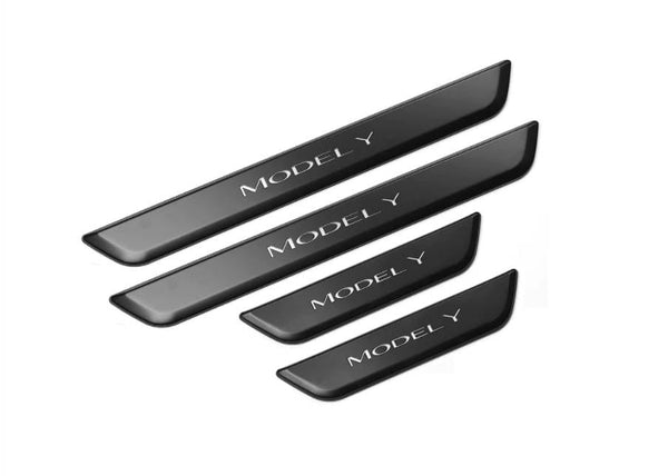 Model S Illuminated Door Sill  Wrap Mogul Premium Vinyl Wraps