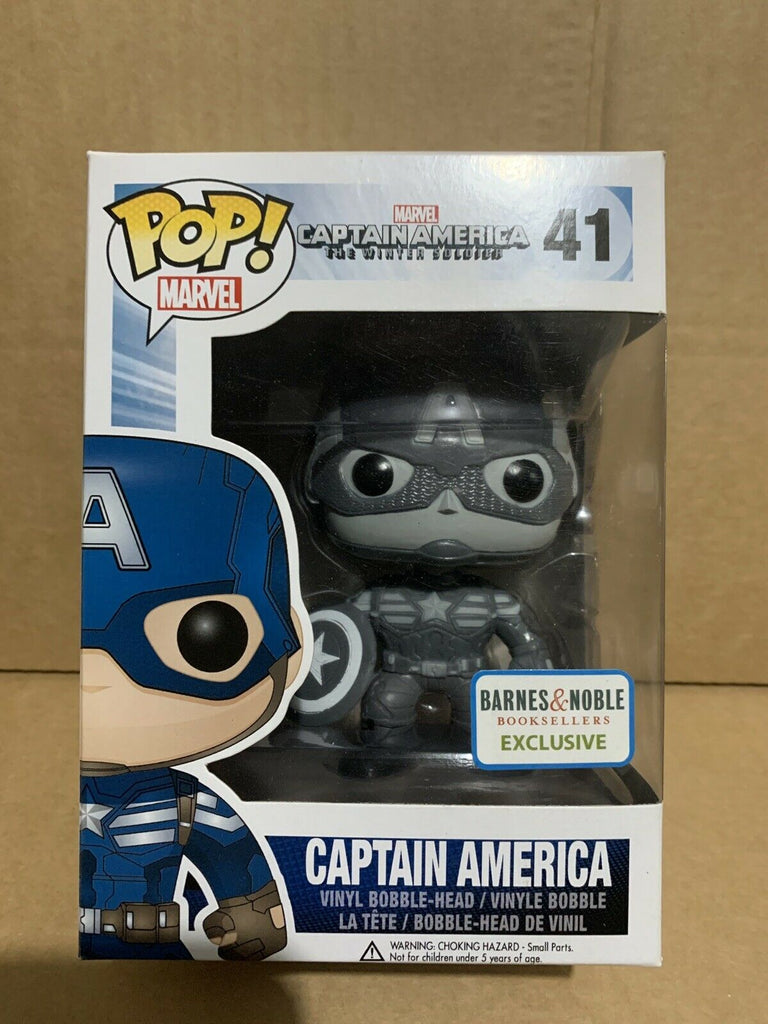 Funko Pop Captain America The Winter Soldier 41 Black White Barnes Grail Mail