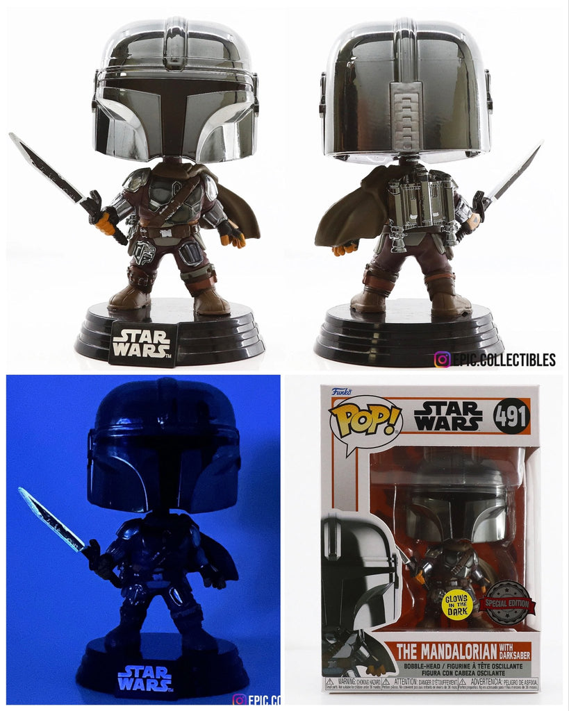 mandalorian funko pop glow in the dark