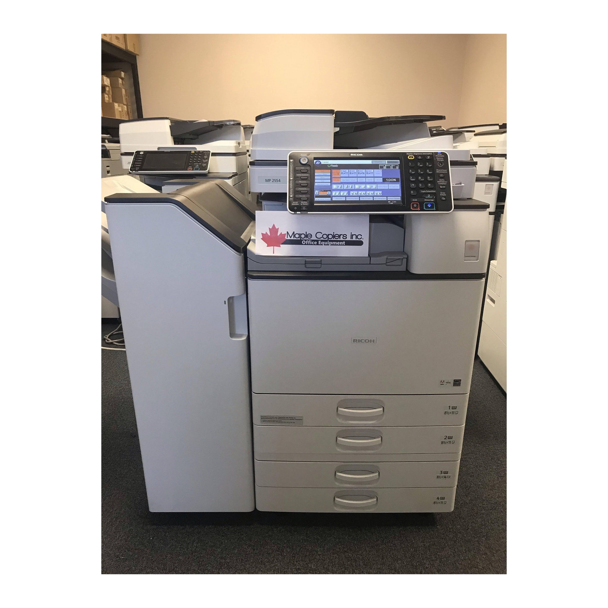 Ricoh Mp 2554 B W Lease To Own From 49 Month Maple Copiers Inc