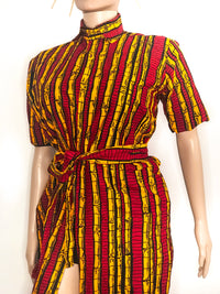 ankara shirt dress for ladies