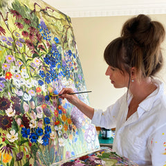 Lizzie Pannell in her studio