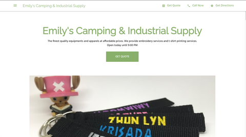Emily's Camping - Security Shirt | Embroidery | Printing Singapore