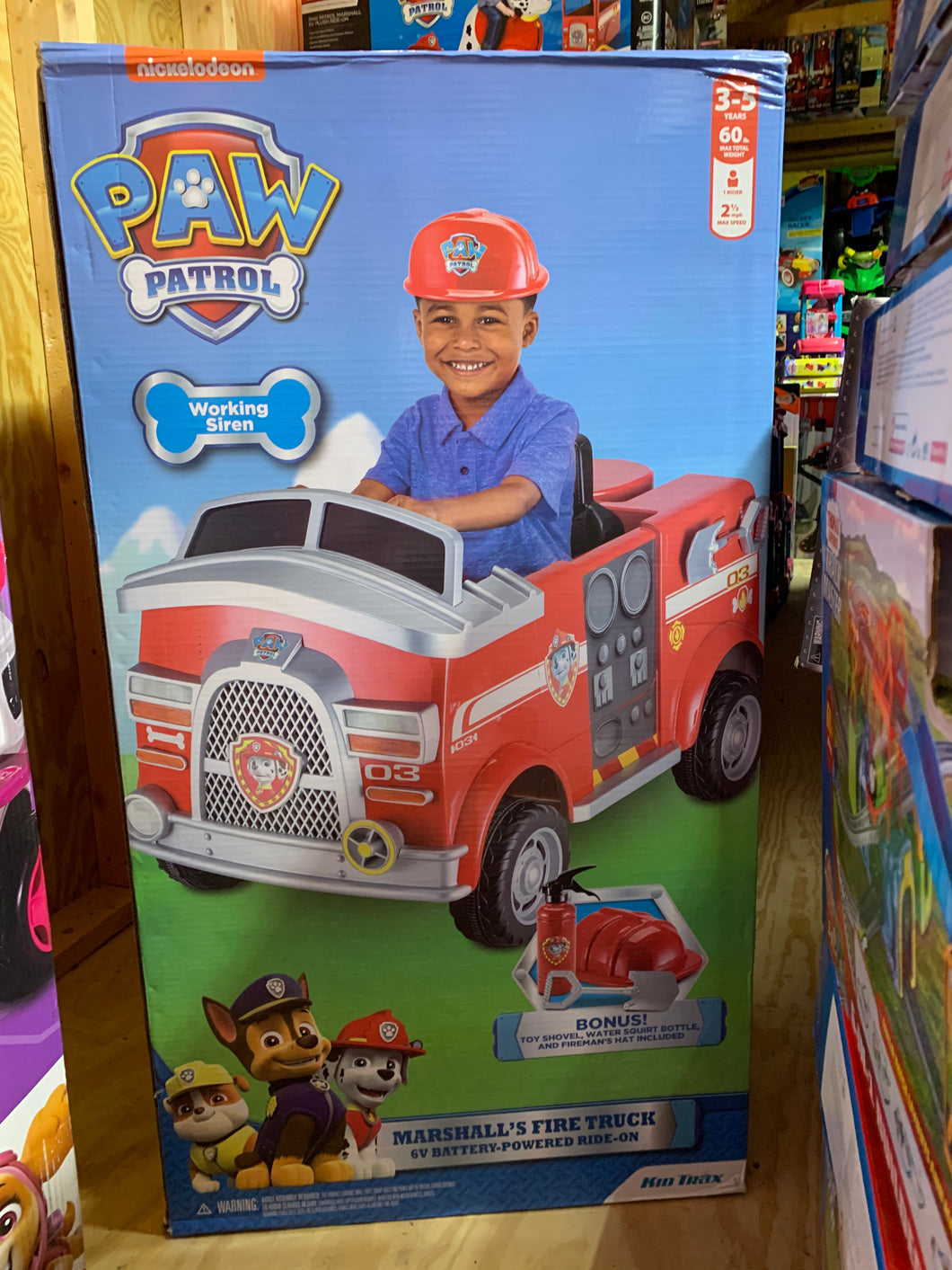 paw patrol fire truck 6 volt