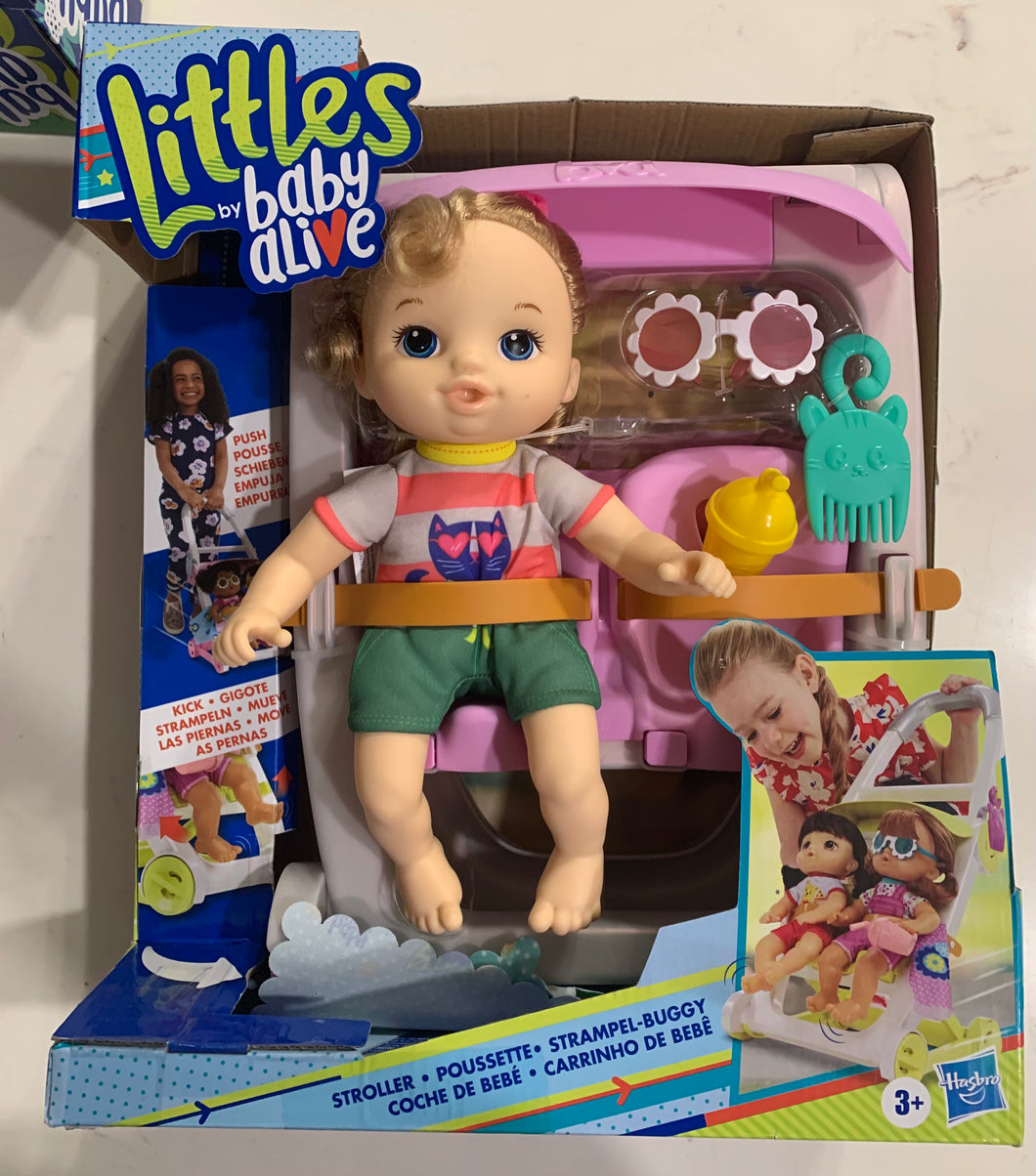 Littles By Baby Alive Push N Kick Stroller Little Ana 868 Cove Toy House